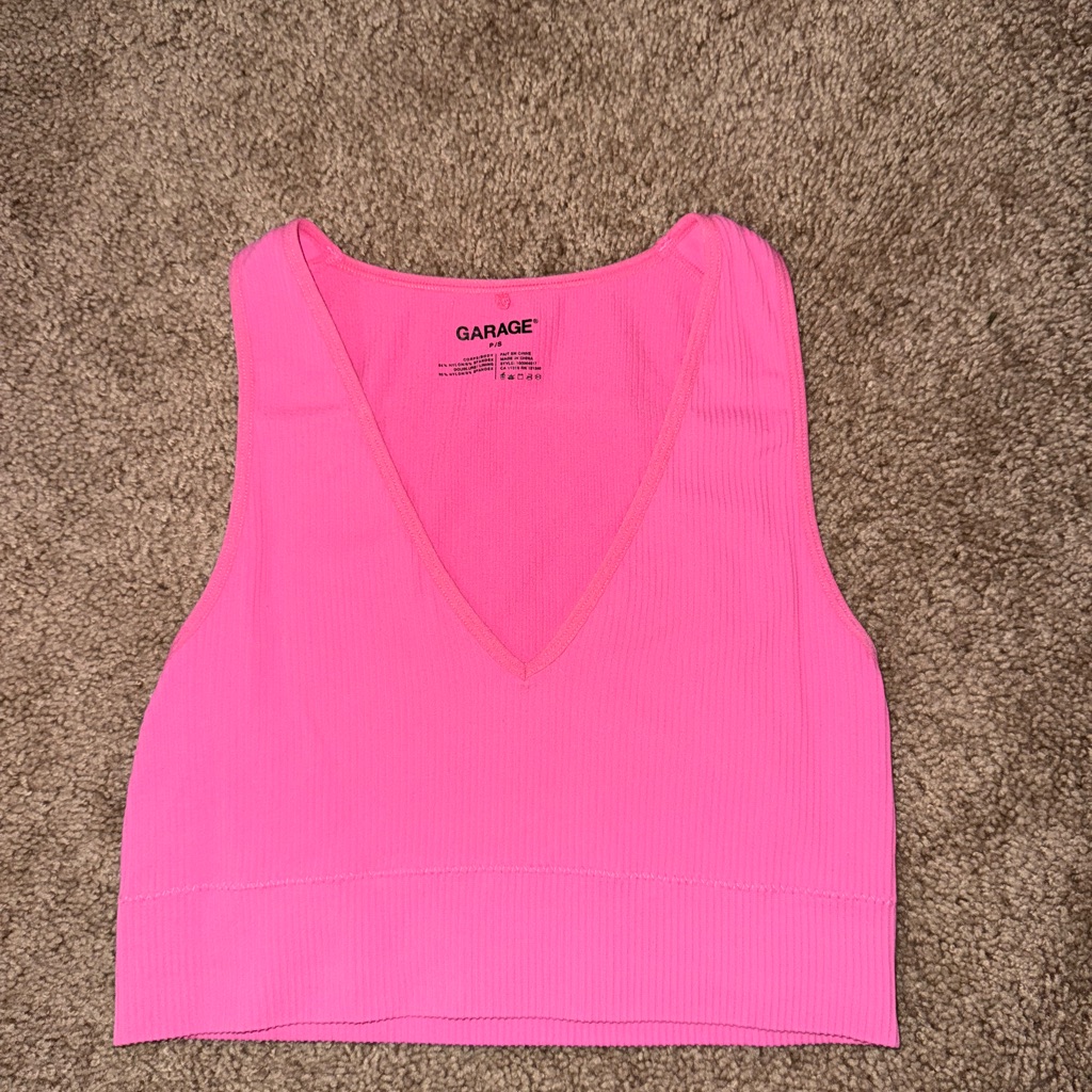Garage Neon Pink Tank Top